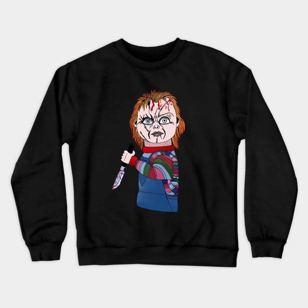 Chucky Doll Crewneck Sweatshirt by Brains